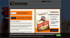 Desktop Screenshot of magnumvadasz.hu